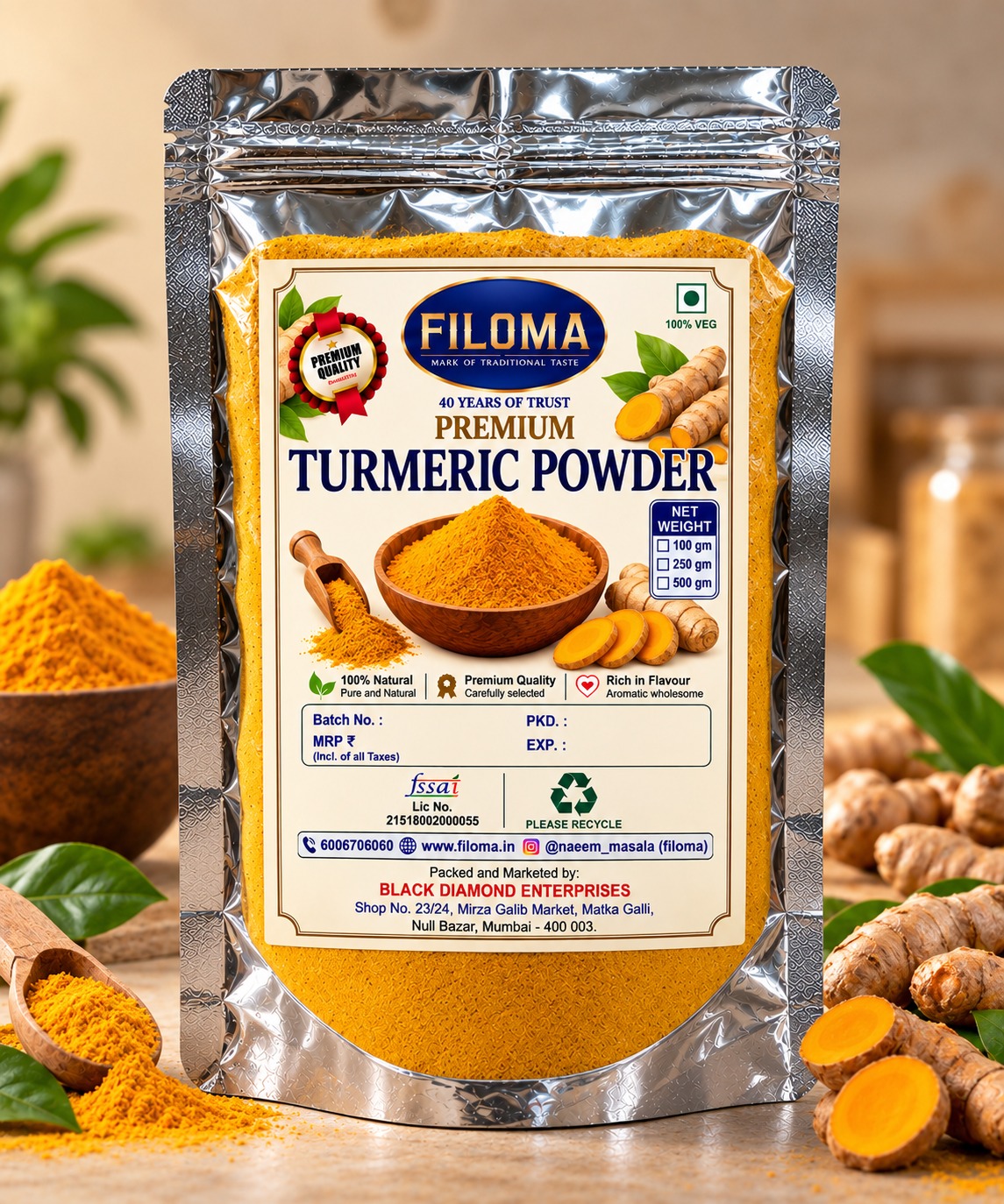 Filoma Daily Kitchen Combo | 4 Packs × 100g