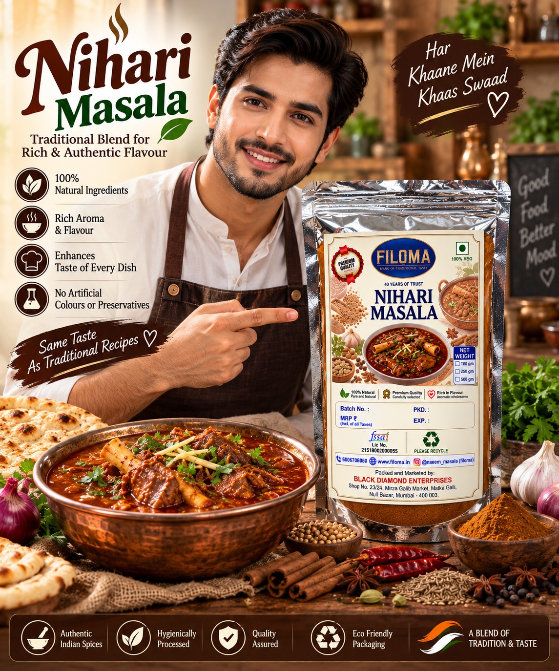 Filoma Nihari Masala | Authentic & Rich Indian Spice Blend