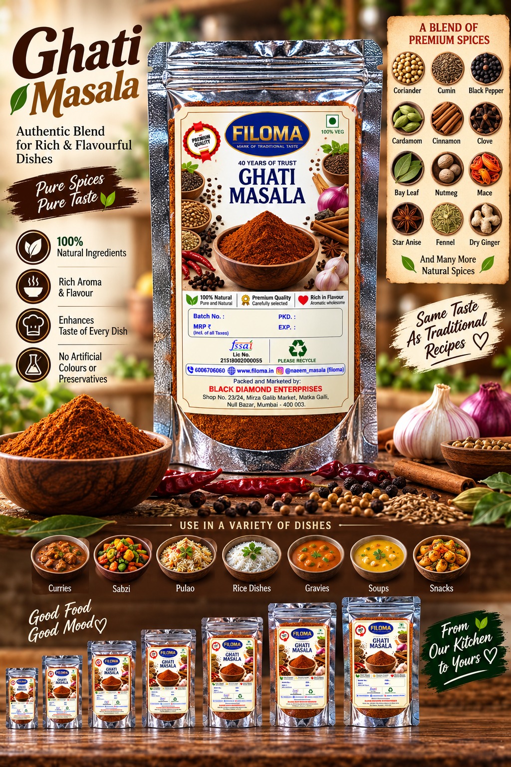 Filoma Premium Ghati Masala