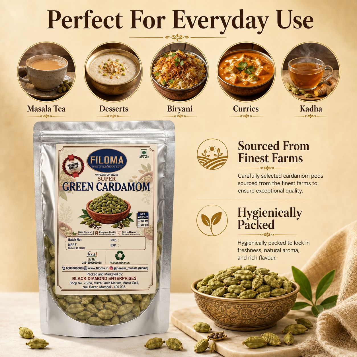 Filoma Premium Green Cardamom