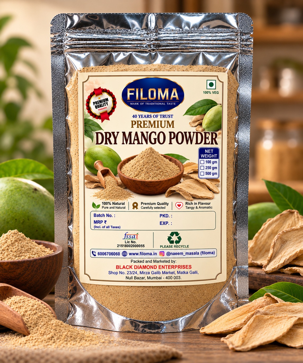 Premium Dry Mango Powder | Pure & Natural Amchur Powder