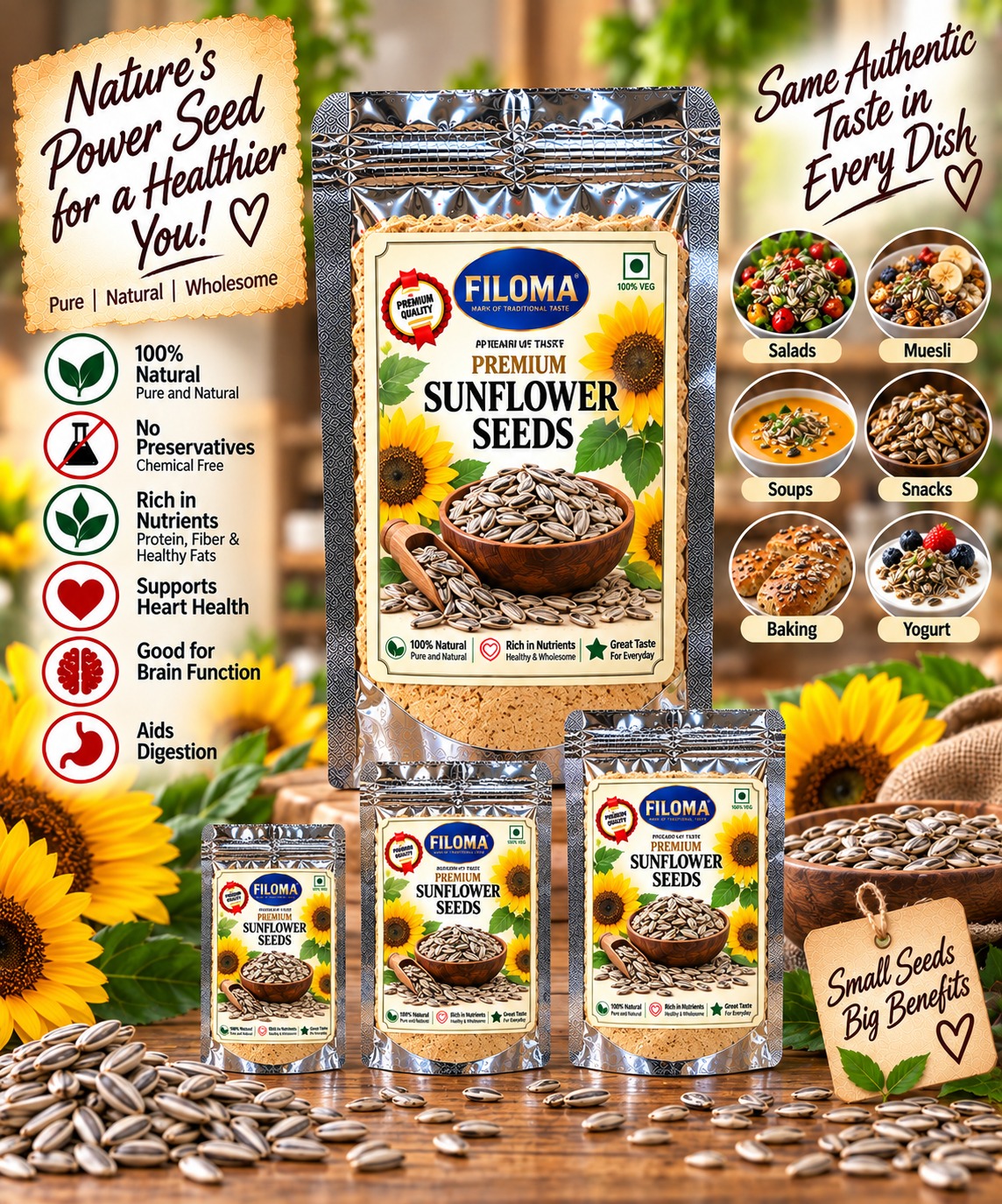 Premium Sunflower Seeds | Filoma